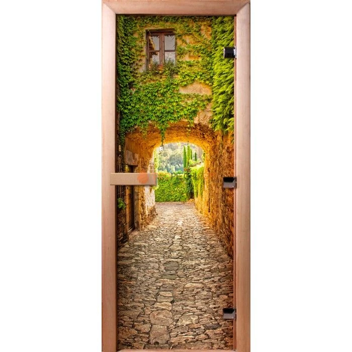 Дверь для бани DoorWood Фотопечать А072, 1700x700 мм