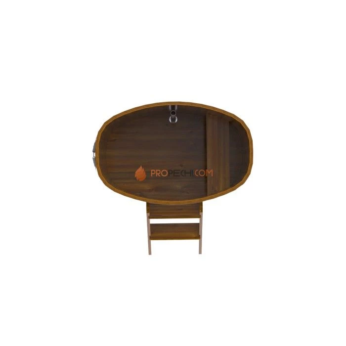 Купель BentWood овальная из мореной лиственницы 0,76х1,16 Рустик