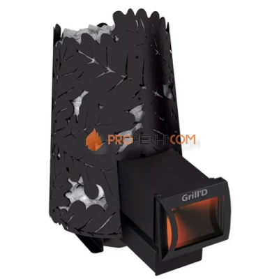 Дровяная банная печь Grill’D Dubravo mini Long (дверца со стеклом)