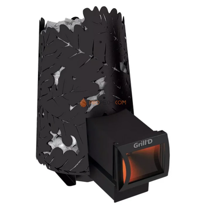 Дровяная банная печь Grill’D Dubravo mini Long (дверца со стеклом)