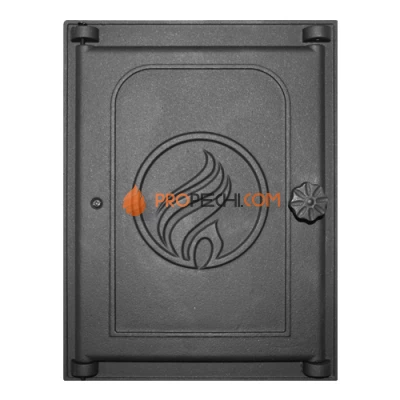 Дверца K313 топочная 250х350 мм на петлях