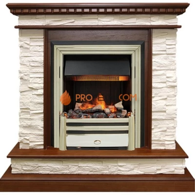 Каминокомплект Dimplex Calgary - Дуб / Сланец беженый с очагом Cavendish