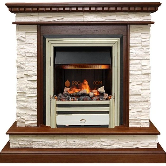 Каминокомплект Dimplex Calgary - Дуб / Сланец беженый с очагом Cavendish