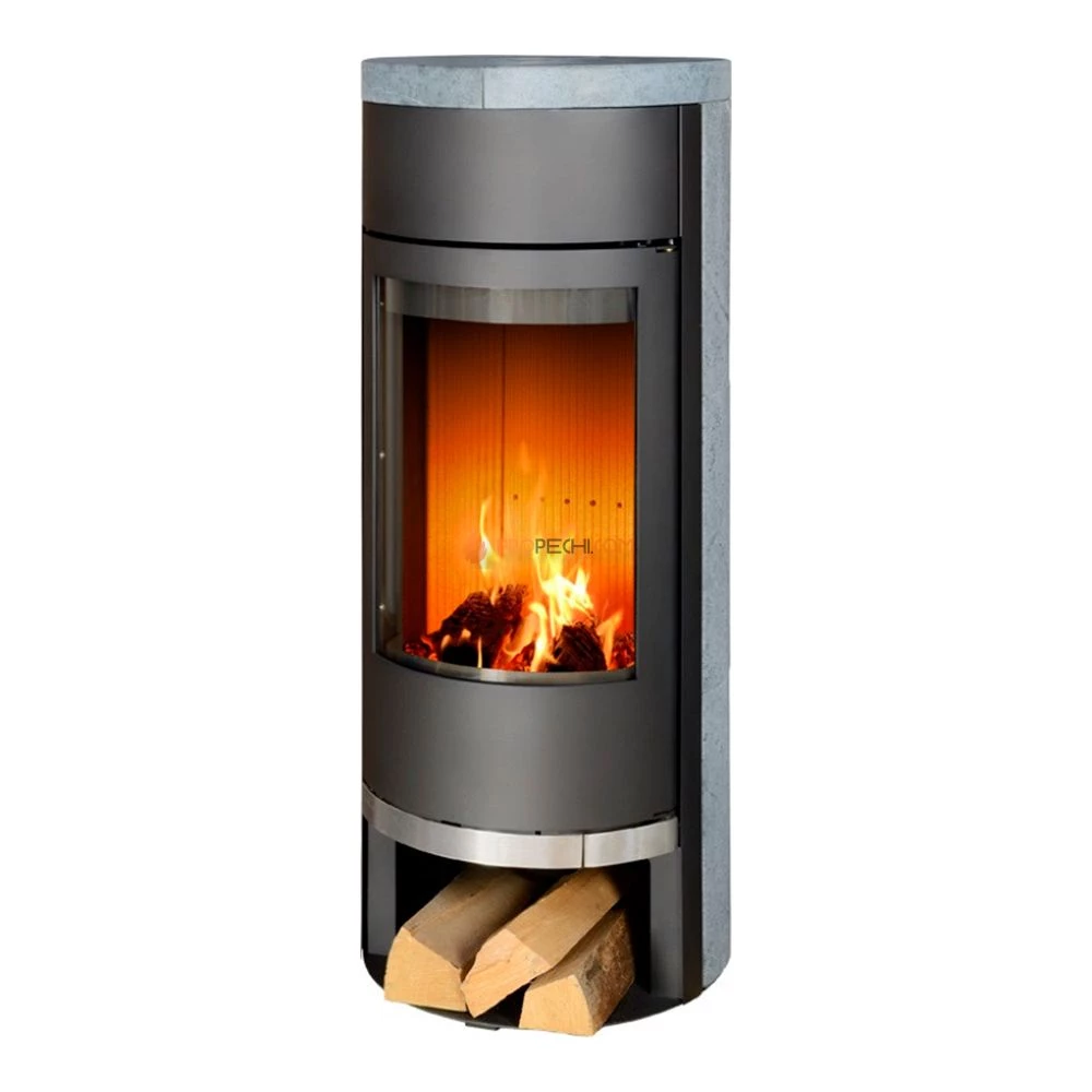 Печь-камин ABX Vigo черная талькохлорит