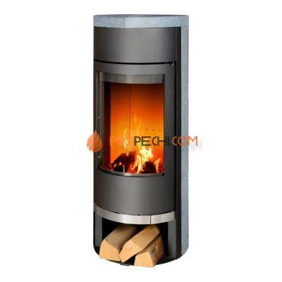 Печь-камин ABX Vigo черная талькохлорит