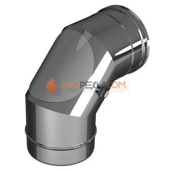 ОТВОД 87° (90°) D180 С ЛЮЧКОМ РЕВИЗИИМ, AISI 304