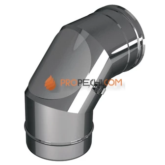 ОТВОД 87° (90°) D180 С ЛЮЧКОМ РЕВИЗИИМ, AISI 304