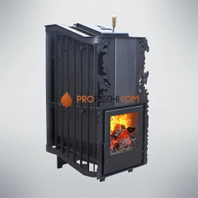 Дровяная печь для бани Варвара Терма Каменка укороченная