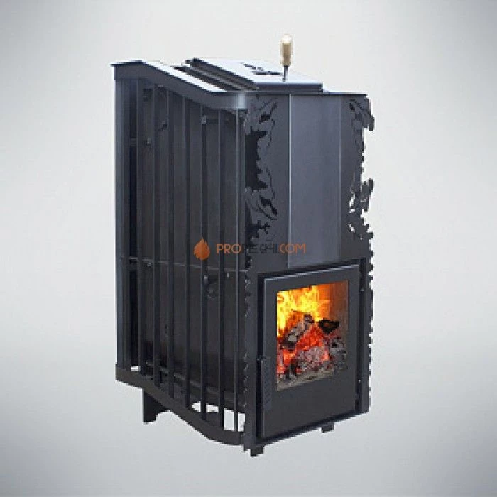 Дровяная печь для бани Варвара Терма Каменка укороченная