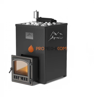 Банная печь Эверест INOX 20 (280) в кожухе ГОРЫ