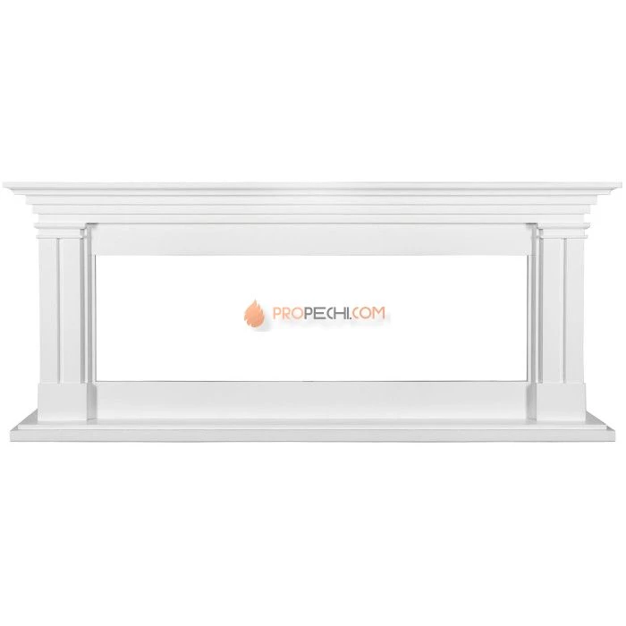 Каминокомплект Royal Flame Lyon 60 - Белый с очагом Vision 60 LOG LED