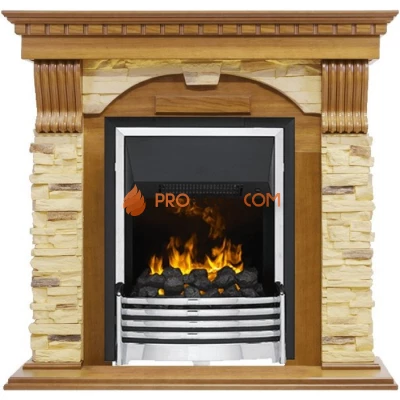 Каминокомплект Dimplex Dublin - Дуб / Сланец с очагом Flagstaff