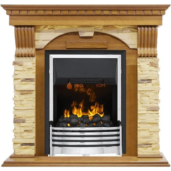 Каминокомплект Dimplex Dublin - Дуб / Сланец с очагом Flagstaff