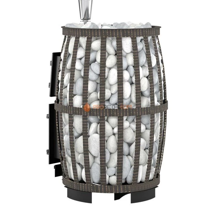 Чугунная печь для бани Везувий Легенда Русский пар Ковка 24 (271) б/в