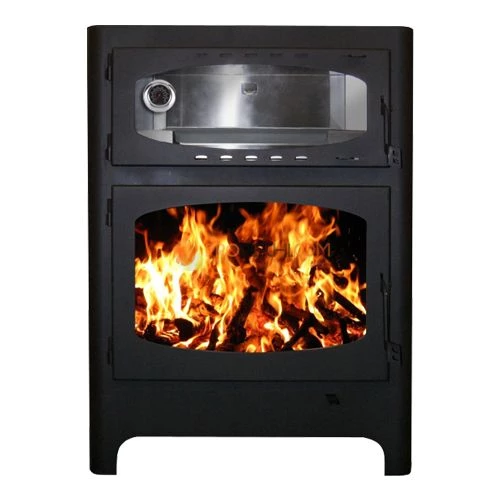 Печь-камин ЭкоКамин Бавария Эко с духовкой и плитой