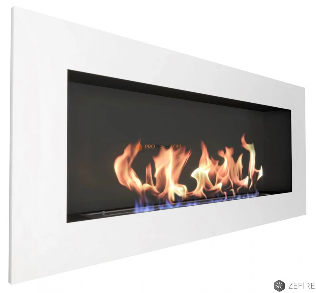 Биокамин Zefire Elliot 1500 с белой рамкой