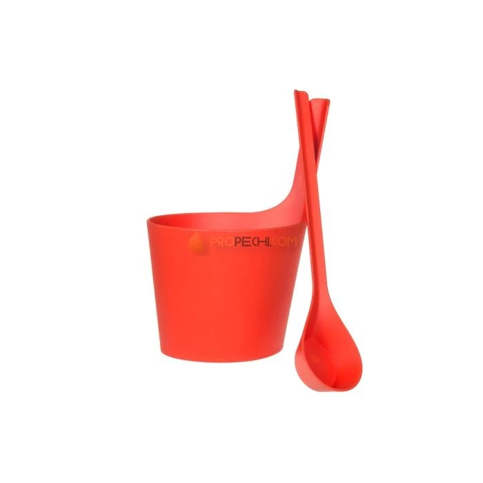 Комплект для сауны Rento Tammer-Tukku Pisara, красный