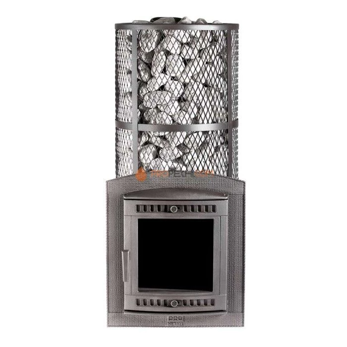 Чугунная печь для бани Атмосфера XXL Сетка нержавеющая