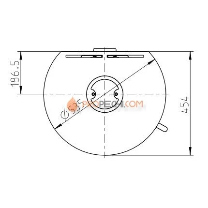 Печь-камин Thorma TOLEDO exclusive, черная