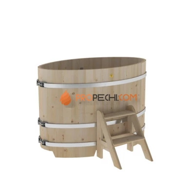 Купель BentWood овальная из кедра 0,80х1,42 стандарт