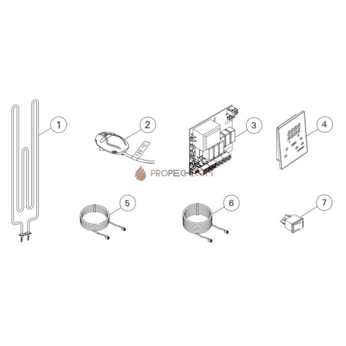 Электрическая печь Harvia Glow TRT90XE (с выносным пультом в комплекте)