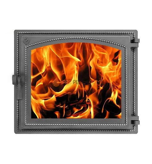 Дверка каминная ВЕЗУВИЙ 240 (Антрацит)