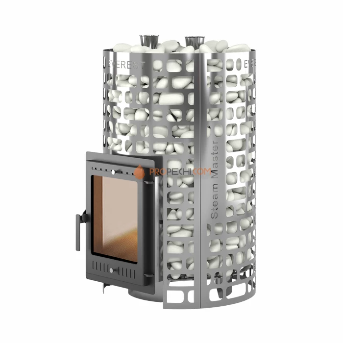 Дровяная печь для бани Эверест Steam Master 38 INOX (320M) б/в