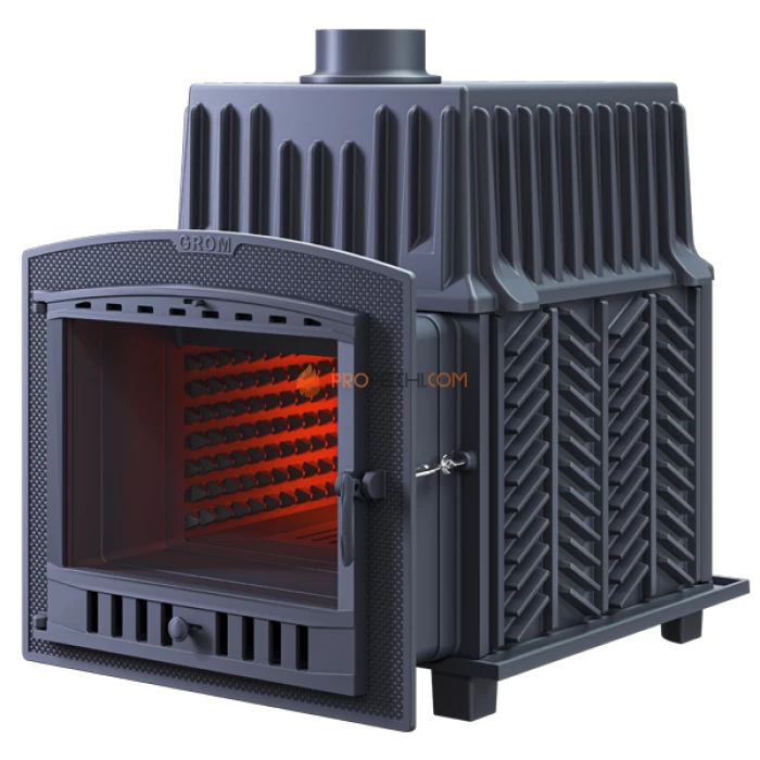 Чугунная печь для бани Гефест Гром 80П2