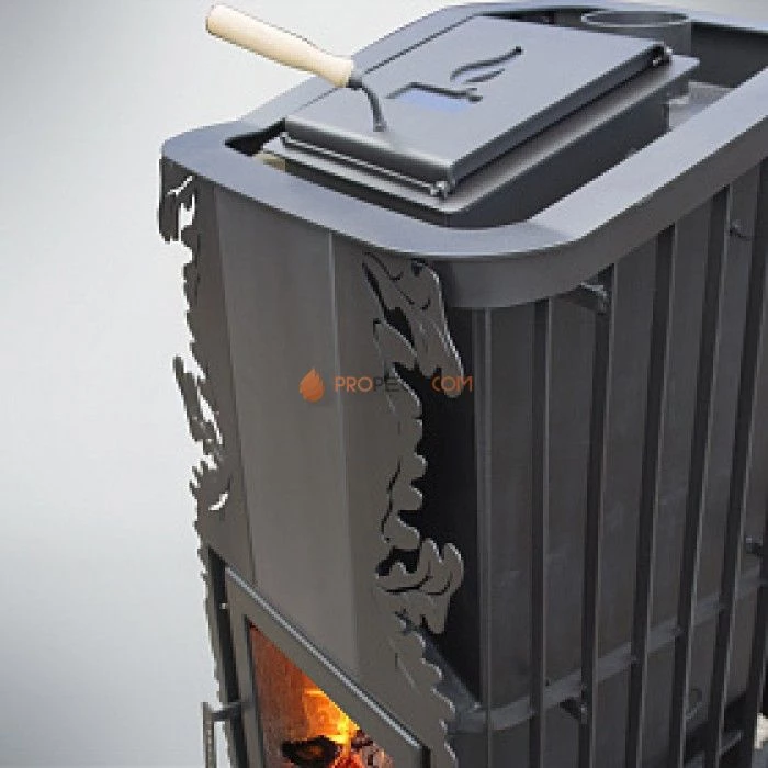 Дровяная печь для бани Варвара Терма Каменка укороченная