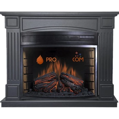 Каминокомплект Royal Flame Boston - Серый графит с Электрическим очагом Royal Flame Dioramic 28 LED FX