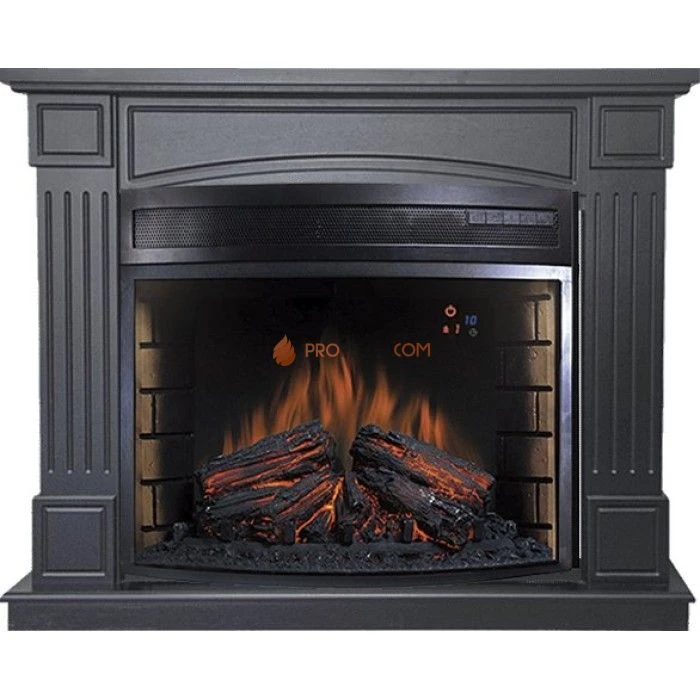 Каминокомплект Royal Flame Boston - Серый графит с Электрическим очагом Royal Flame Dioramic 28 LED FX