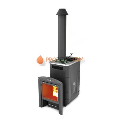 Печь для бани Термофор Скоропарка 2017 Inox Витра Б антрацит