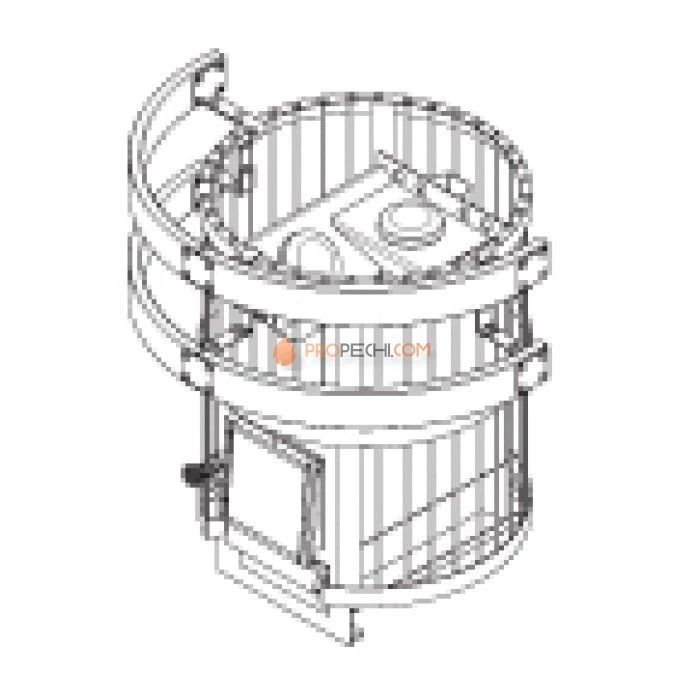 Дровяная печь для бани Harvia Legend 300 Duo Telescope