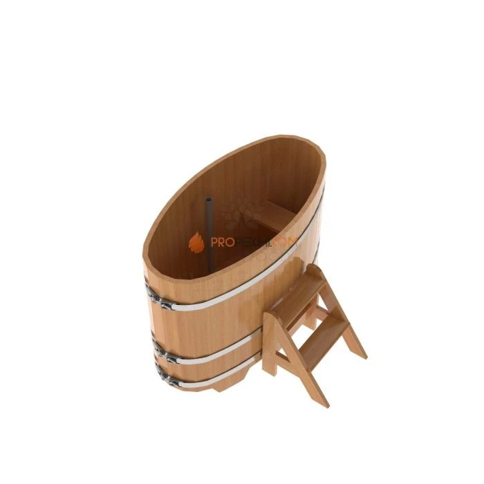 Купель BentWood овальная из натуральной лиственницы 0,69х1,31
