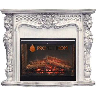 Каминокомплект Dimplex Castle - Слоновая кость с темной патиной с очагом Symphony 30 inch DF3020-INT