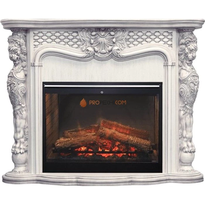 Каминокомплект Dimplex Castle - Слоновая кость с темной патиной с очагом Symphony 30 inch DF3020-INT