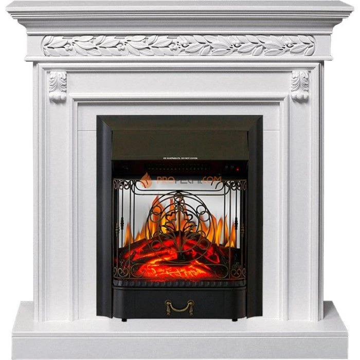 Каминокомплект Royal Flame Valletta - Белый (Ширина 1040 мм) с очагом Majestic FX M Black