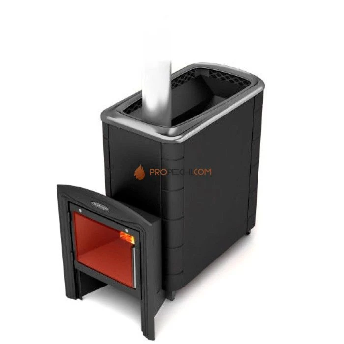 Печь для бани Термофор Тунгуска XXL 2013 Carbon Витра антрацит