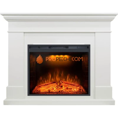 Каминокомплект Royal Flame California - Белый с Электрическим очагом Royal Flame Emerald 28