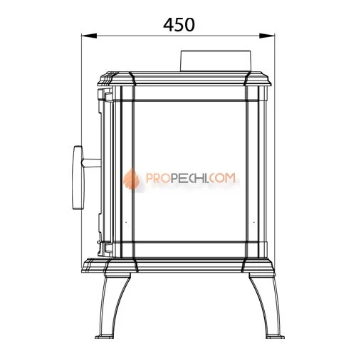 Печь-камин Nordflam Oria