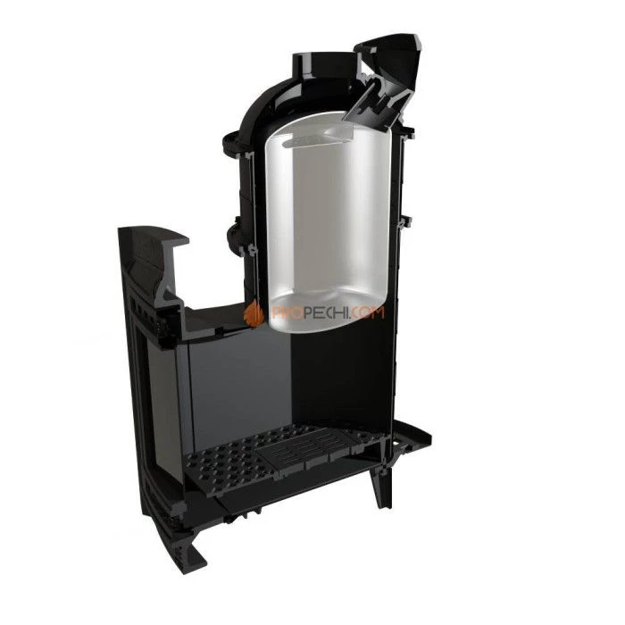 Чугунная печь для бани Атмосфера XL КТТ ламели Россо Леванто