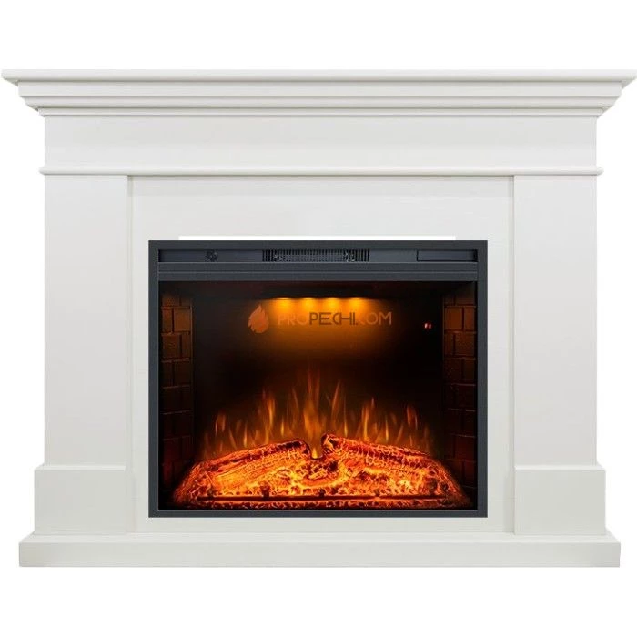 Каминокомплект Royal Flame California - Белый с Электрическим очагом Royal Flame Emerald 28