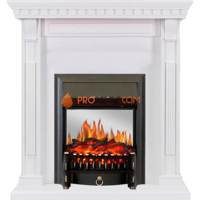 Каминокомплект Royal Flame Orlean - Белый с очагом Fobos FX M Black