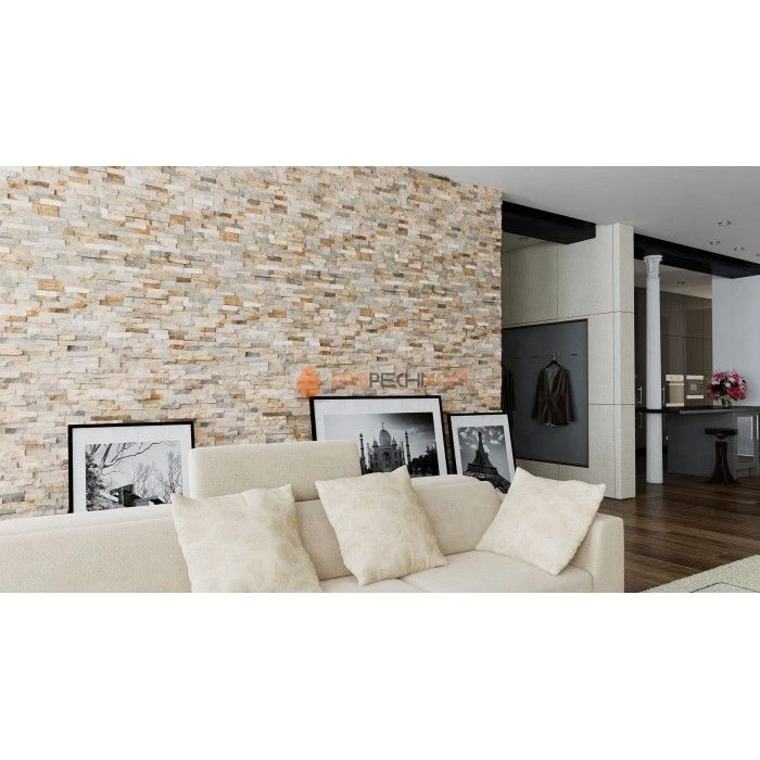 Панель Классик Сланец Бежевый (600х150мм) упак. (7шт/0,63м2)