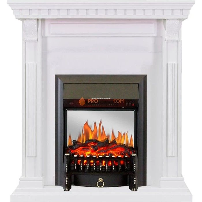 Каминокомплект Royal Flame Orlean - Белый с очагом Fobos FX M Black
