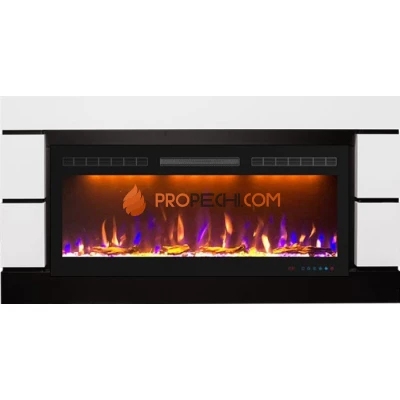 Каминокомплект Royal Flame Modern 42 - Белый с черным (Ширина 1395 мм) с очагом Crystal 40 RF