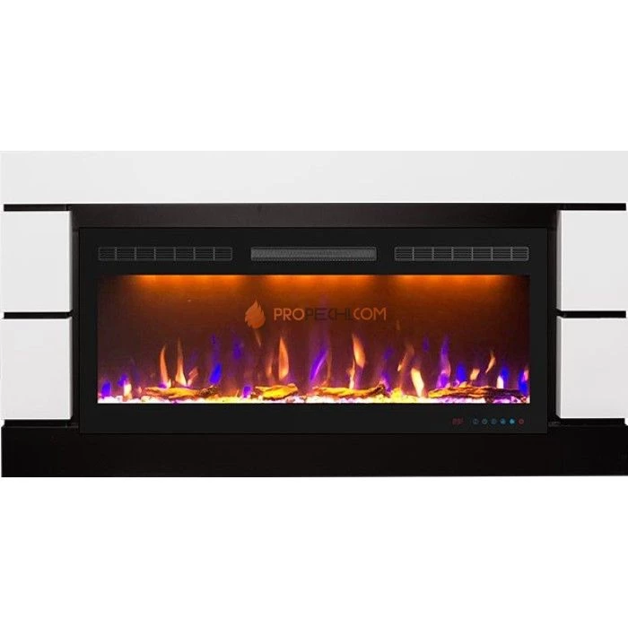 Каминокомплект Royal Flame Modern 42 - Белый с черным (Ширина 1395 мм) с очагом Crystal 40 RF