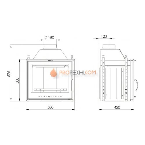 Каминная топка Мета ЭЛЬБА 609