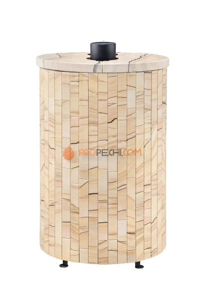 Банная печь Ферингер Уют-18 ПФ Окаменевшее дерево наборный