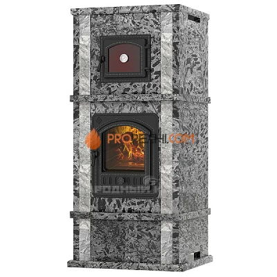 Теплонакопительная печь Эверест №3 пироксенит элит с духовкой